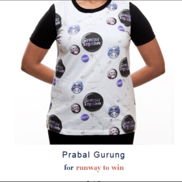 Runway to Win Prabal Gurung Vogue Obama ReElection Collectors Graphic Ringer Tee - Picture 8 of 9